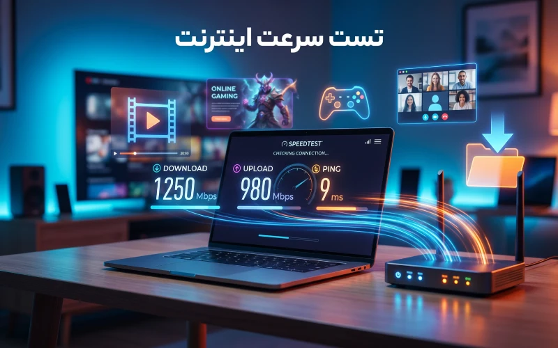 چگونه سرعت اینترنت را تست کنیم