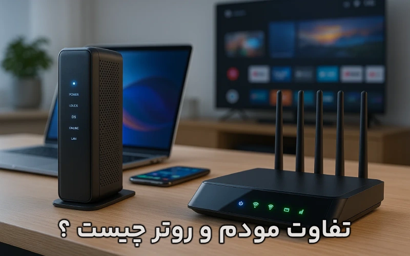 تفاوت مودم و روتر چیست