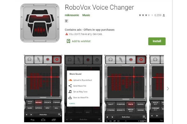 اپلیکیشن RoboVox Voice Changer