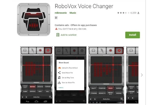 اپلیکیشن RoboVox Voice Changer