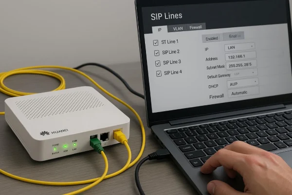 تنظیم کانکشن IPoE برای خطوط SIP