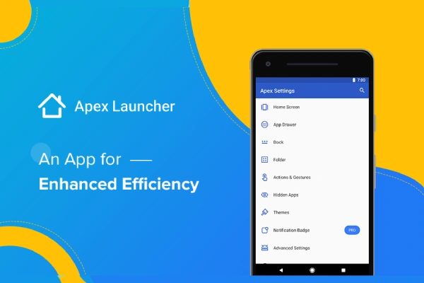 برنامه Apex Launcher