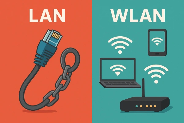 چرا WLAN به جای LAN؟