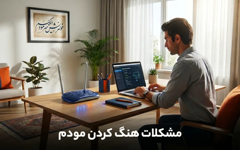 هنگ کردن مودم وایرلس و بررسی علت قطع و وصل اینترنت