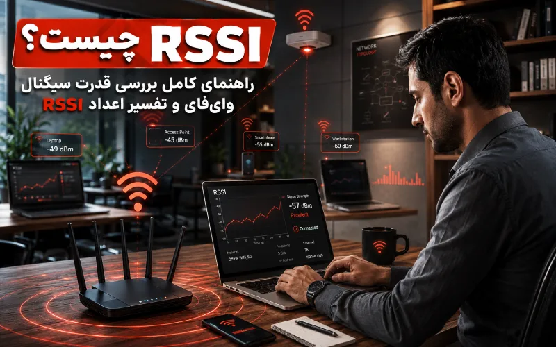 RSSI چیست؛ بررسی قدرت سیگنال وای‌فای و نحوه اندازه‌گیری RSSI در شبکه‌های بی‌سیم